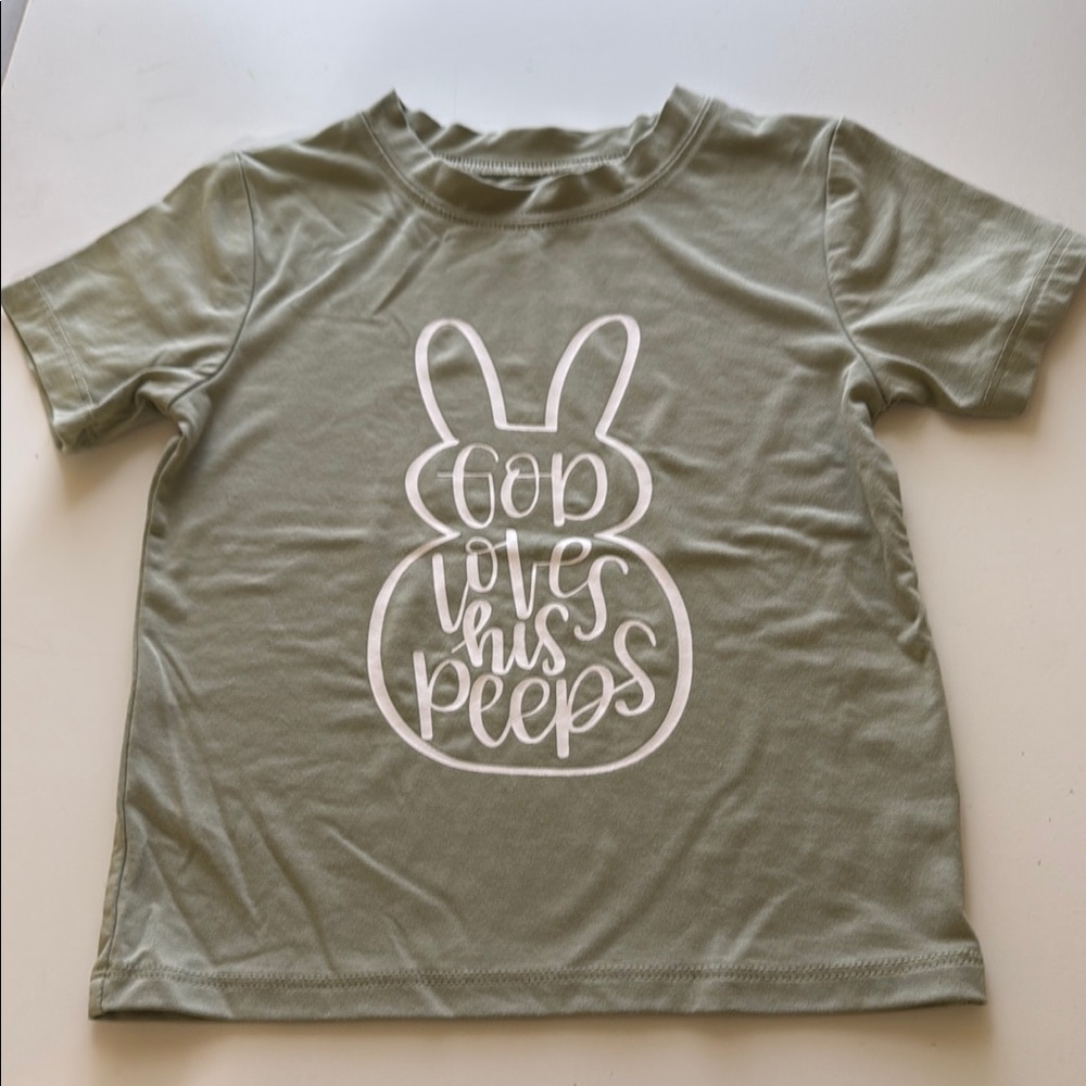 Brave Little Ones 2T God Loves His Peeps shirt